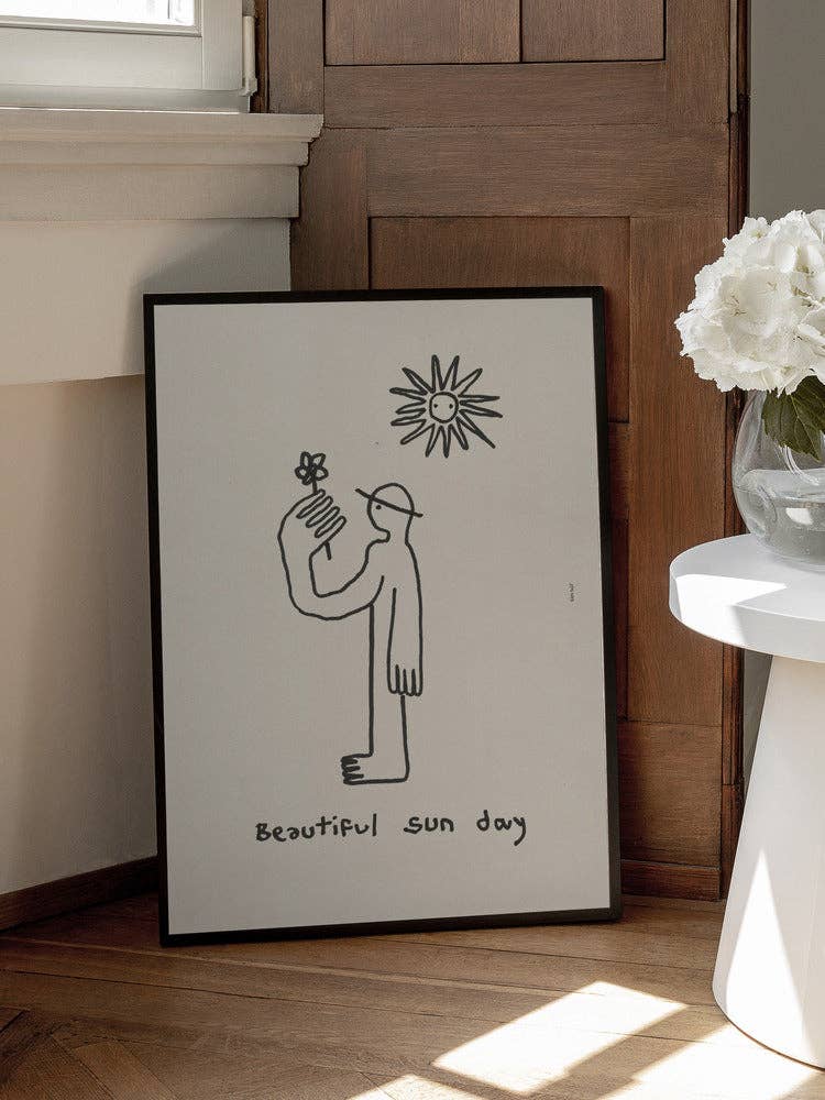 Kunstdruck: Sun Day Figur (50 x 70cm)