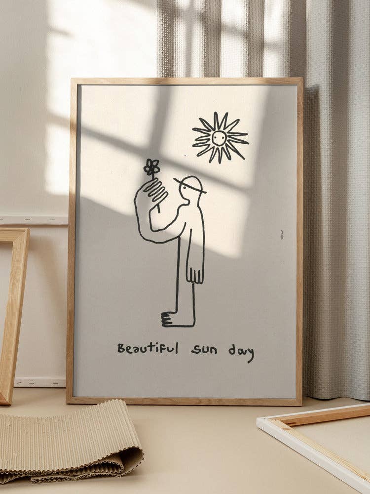 Kunstdruck: Sun Day Figur (40 x 50cm)