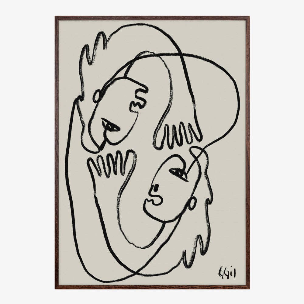 Kunstdruck: Verbundene Gesichter (50x70cm)
