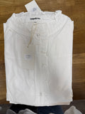 Bluse Weiß mit Volant