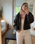 Tuch mit Muster groß rosa