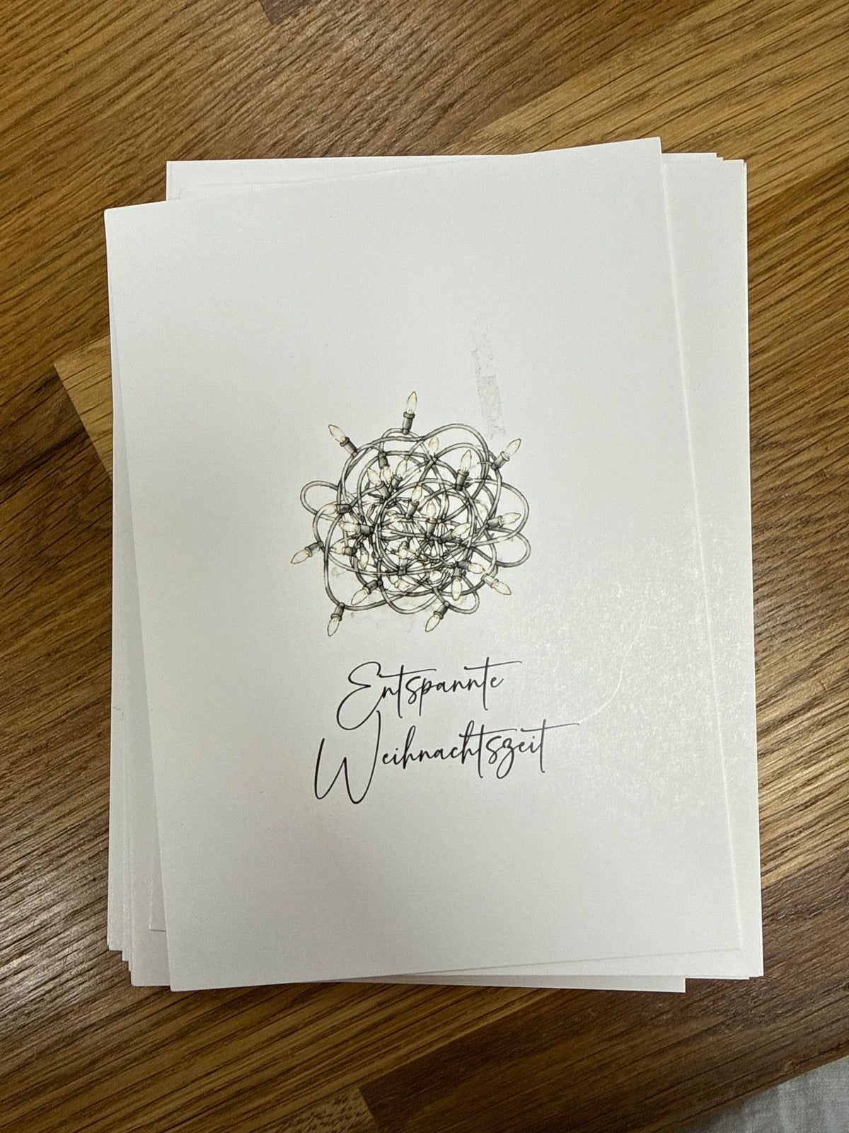 Postkarte „Entspannte Weihnachtszeit“