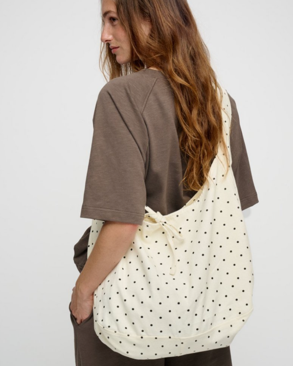 Polka Dots Canvas Tasche