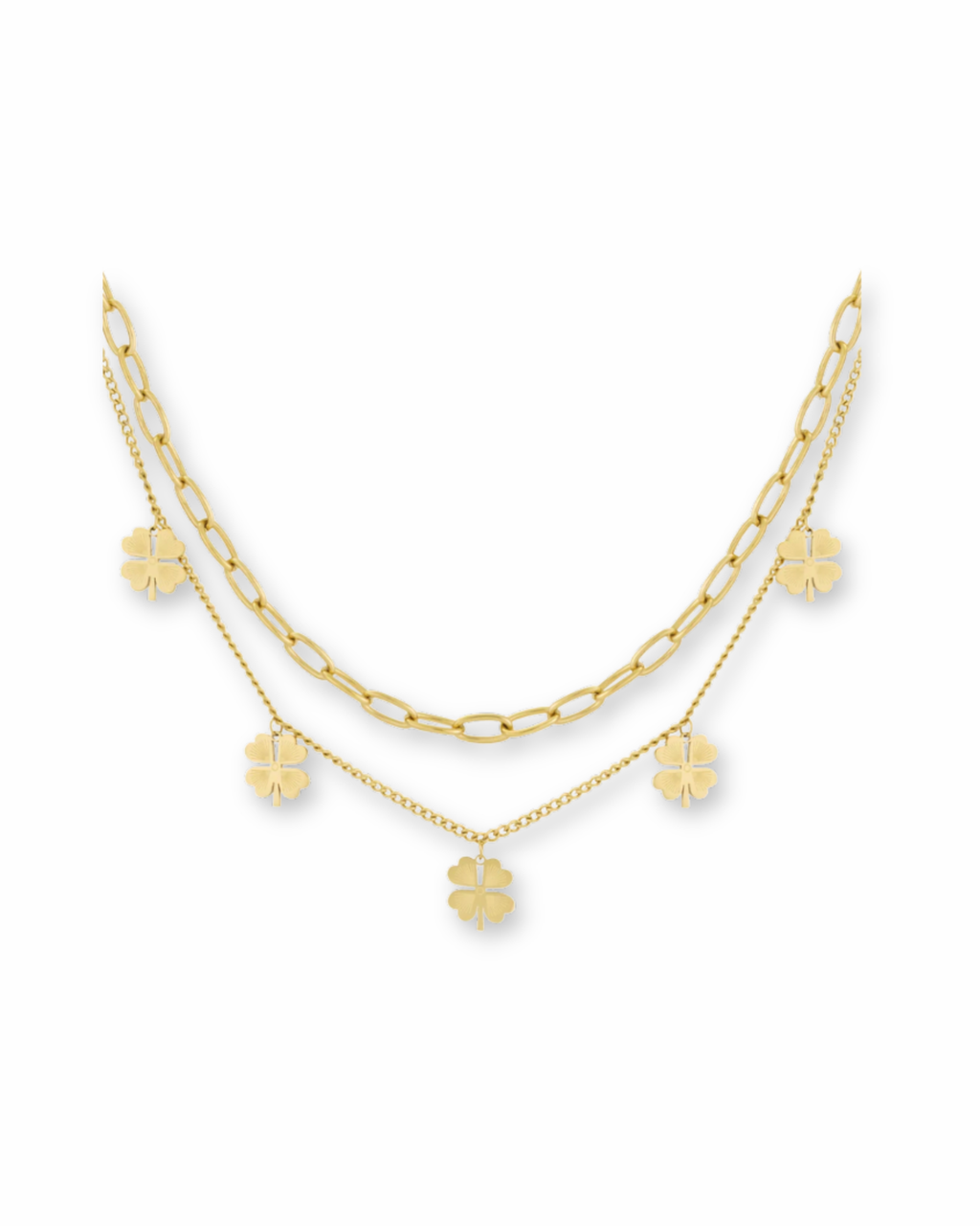 Kette Gold Kleeblätter
