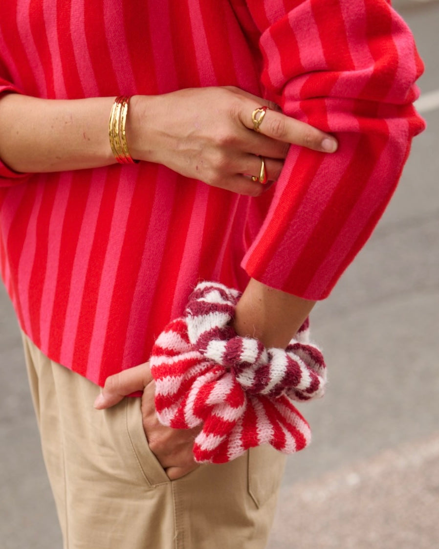 Scrunchie rot/rosa