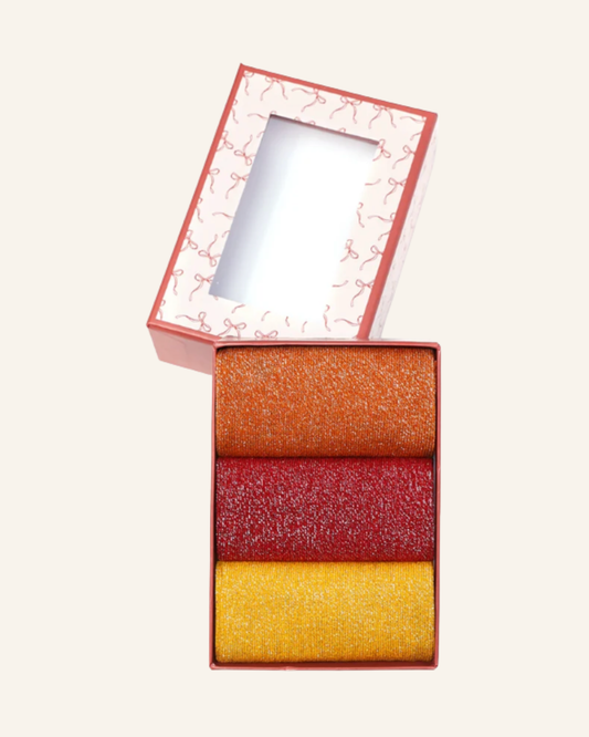 Socken Geschenkeset Glitzer