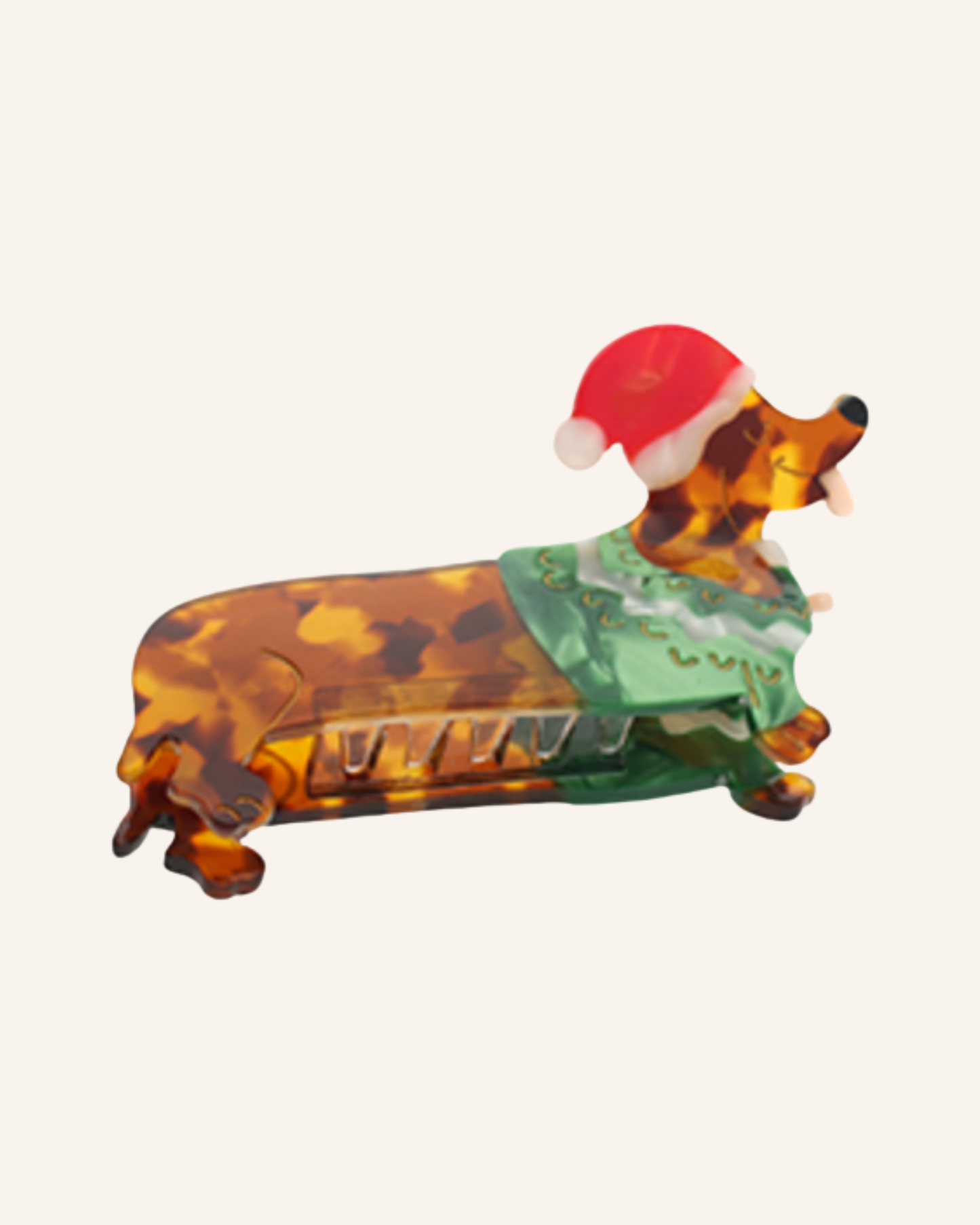 Dackel Haarklammer X-Mas