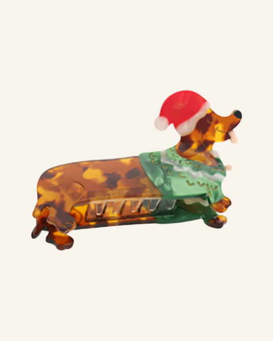 Dackel Haarklammer X-Mas