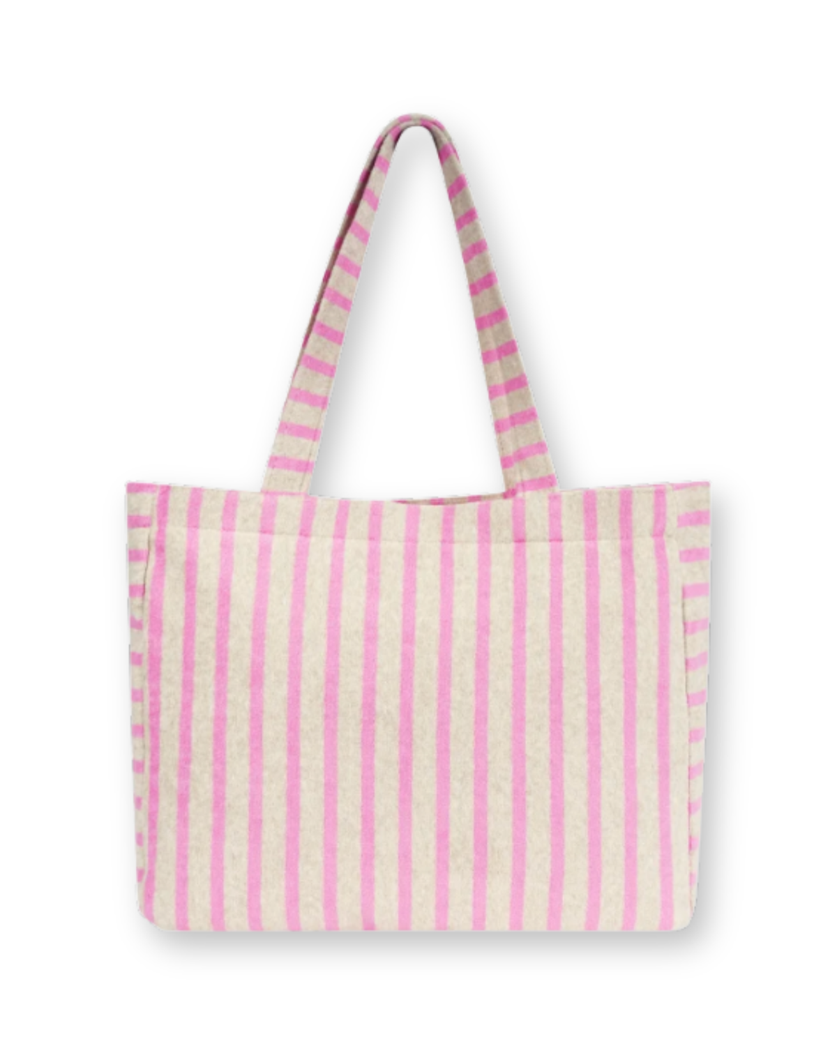 Frottee tasche Gestreift Rosa/Greige