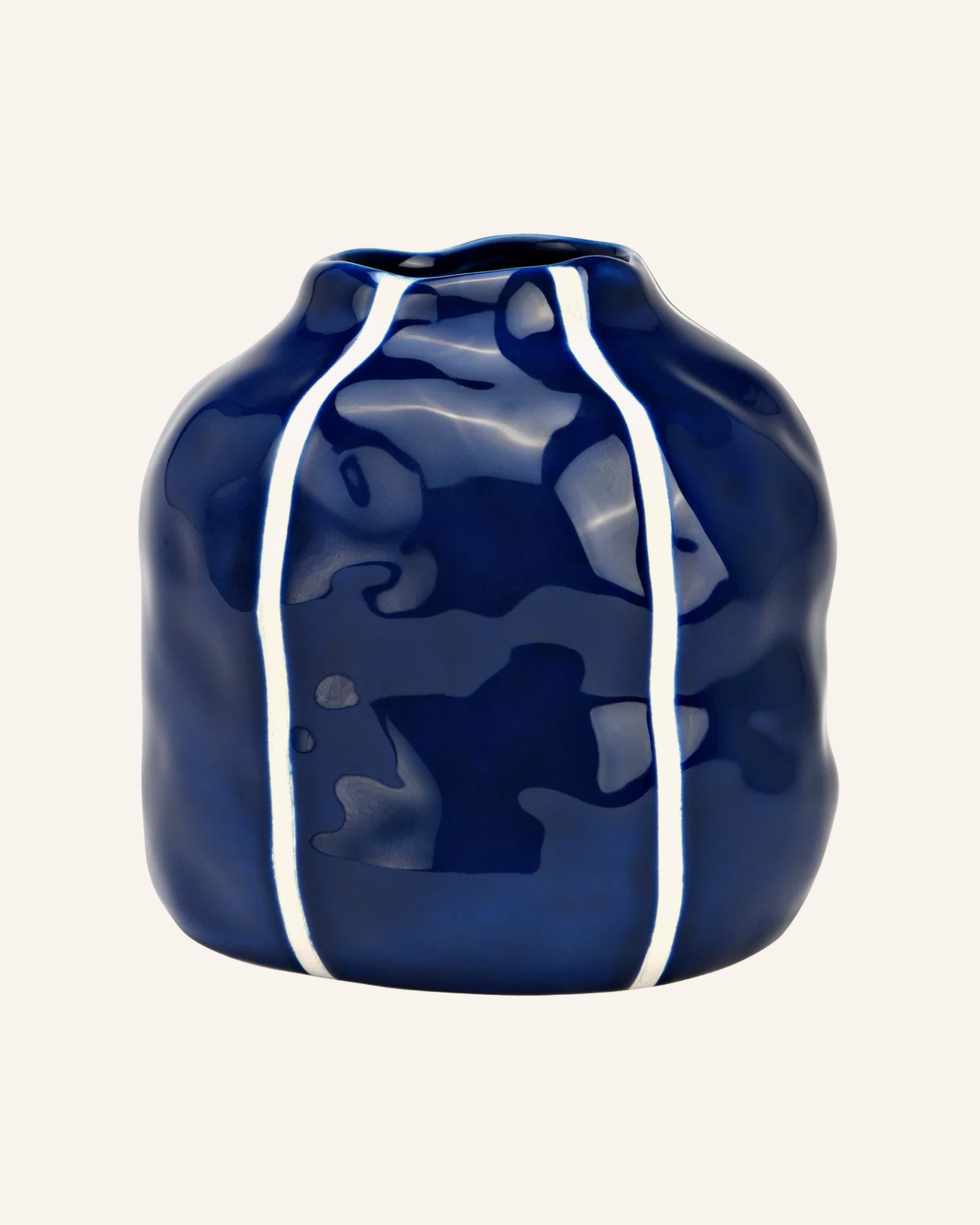 Vase Blau Streifen
