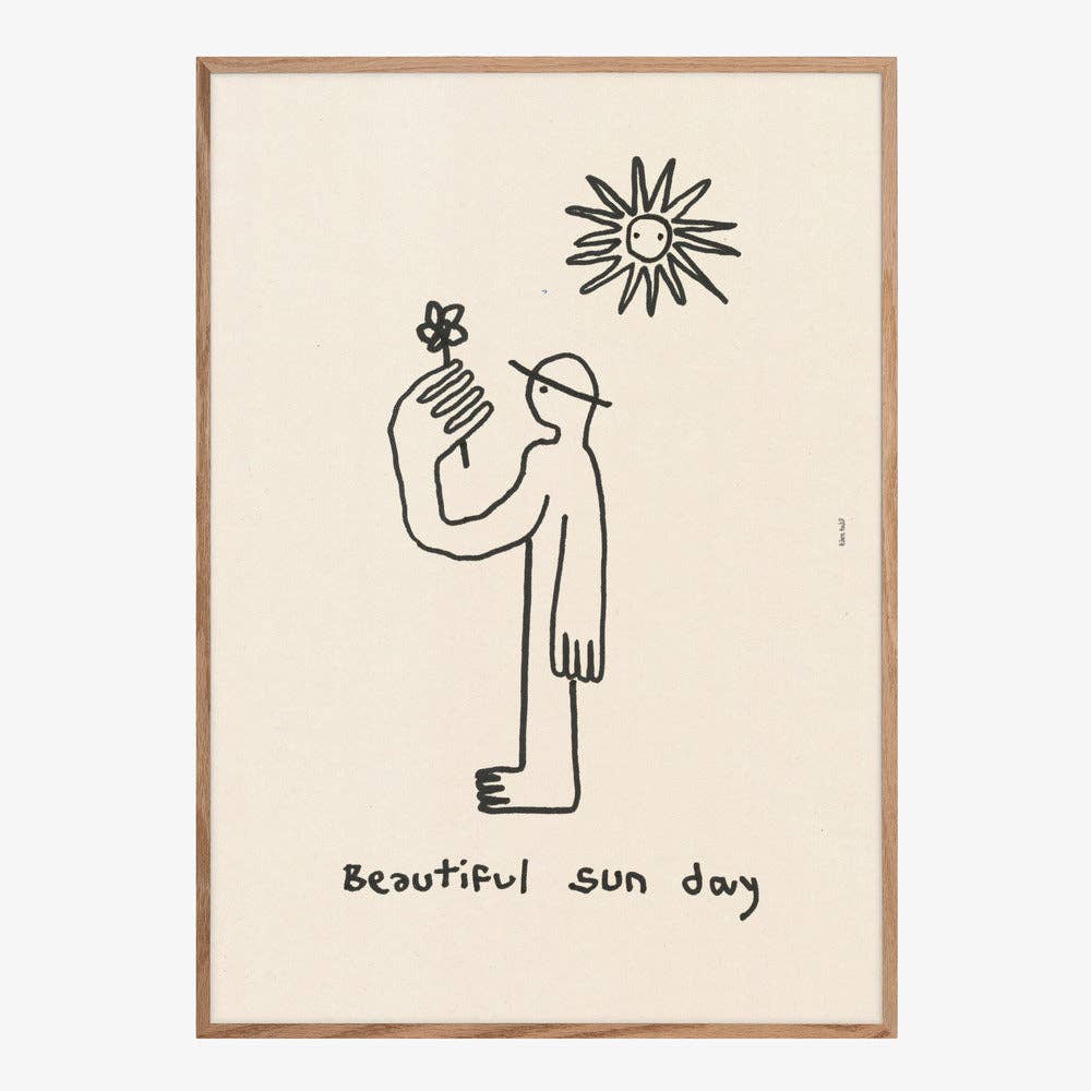 Kunstdruck: Sun Day Figur (40 x 50cm)
