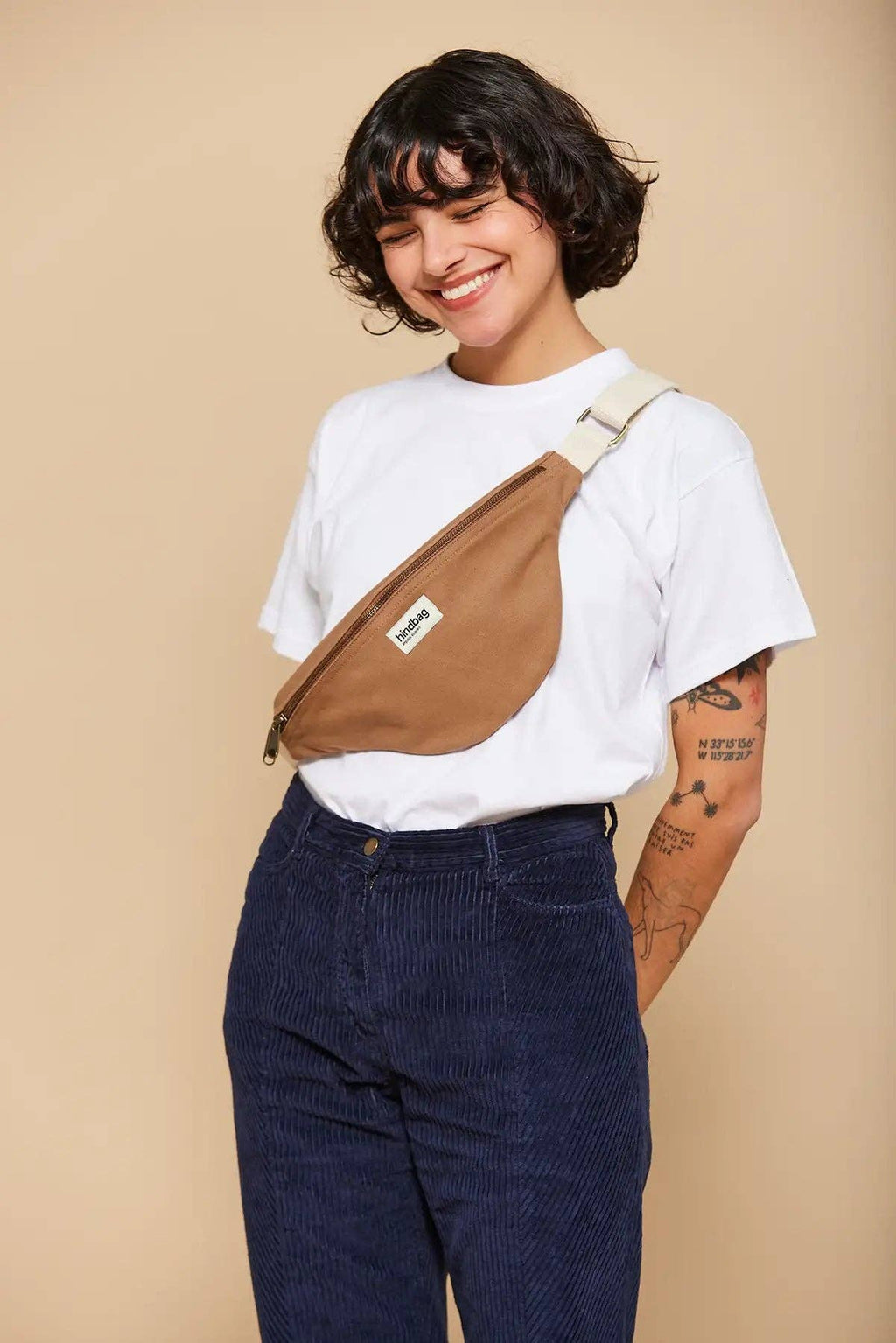 Bauchtasche Cognac von Hindbag