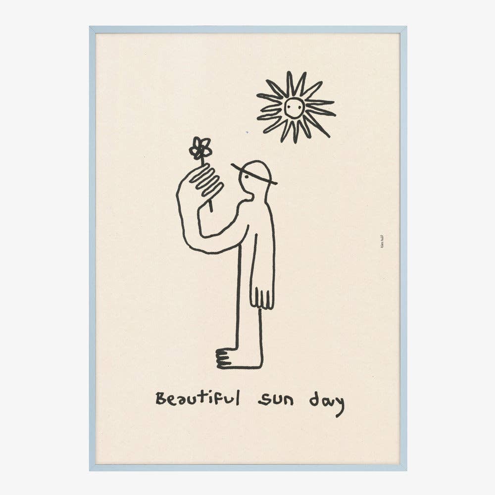 Kunstdruck: Sun Day Figur (70 x 100cm)