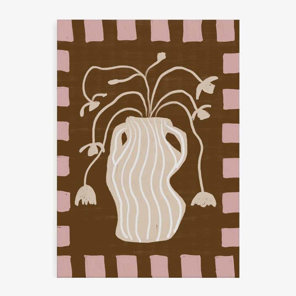 Kunstdruck: Gestreifte Vase (40 x 50cm)