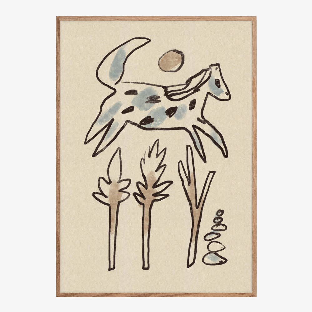 Kunstdruck: Wüstenpferd (50x70cm)