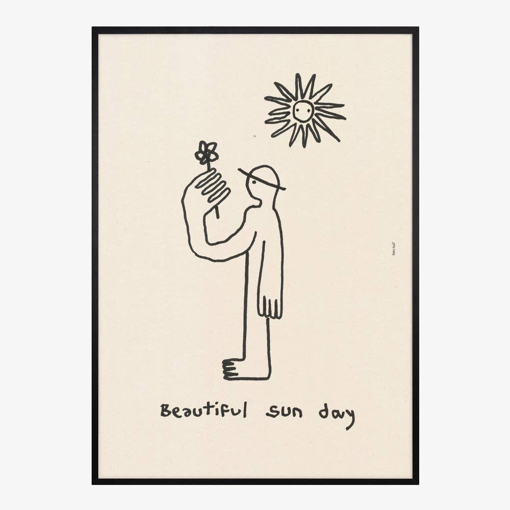 Kunstdruck: Sun Day Figur (70 x 100cm)