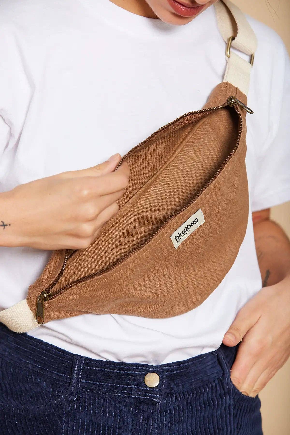 Bauchtasche Cognac von Hindbag
