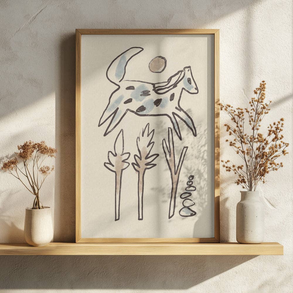 Kunstdruck: Wüstenpferd (50x70cm)