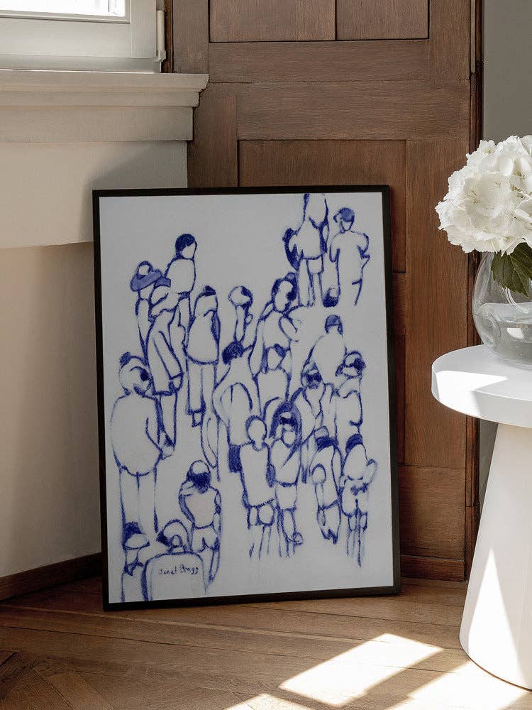 Kunstdruck: Blue Crowd (70x100cm)