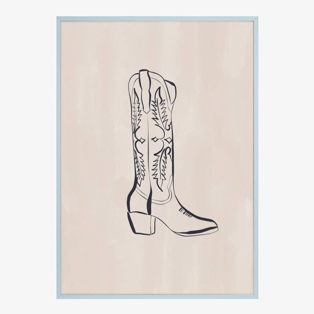 Kunstdruck: Cowboystiefel (40 x 50cm)