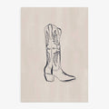 Kunstdruck: Cowboystiefel (40 x 50cm)