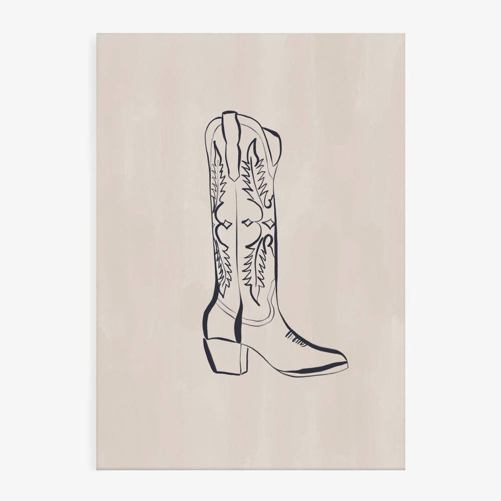 Kunstdruck: Cowboystiefel (40 x 50cm)