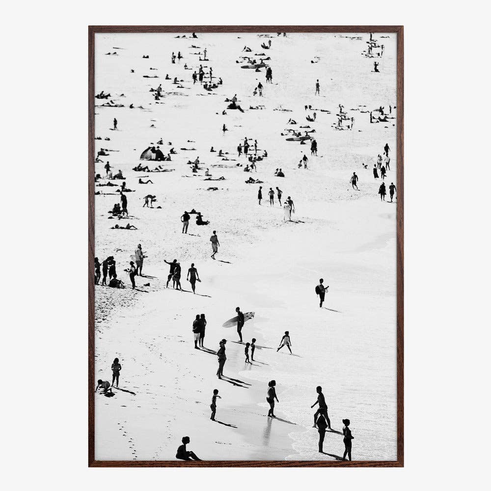 Kunstdruck: Strand-Silhouetten (40x50cm)