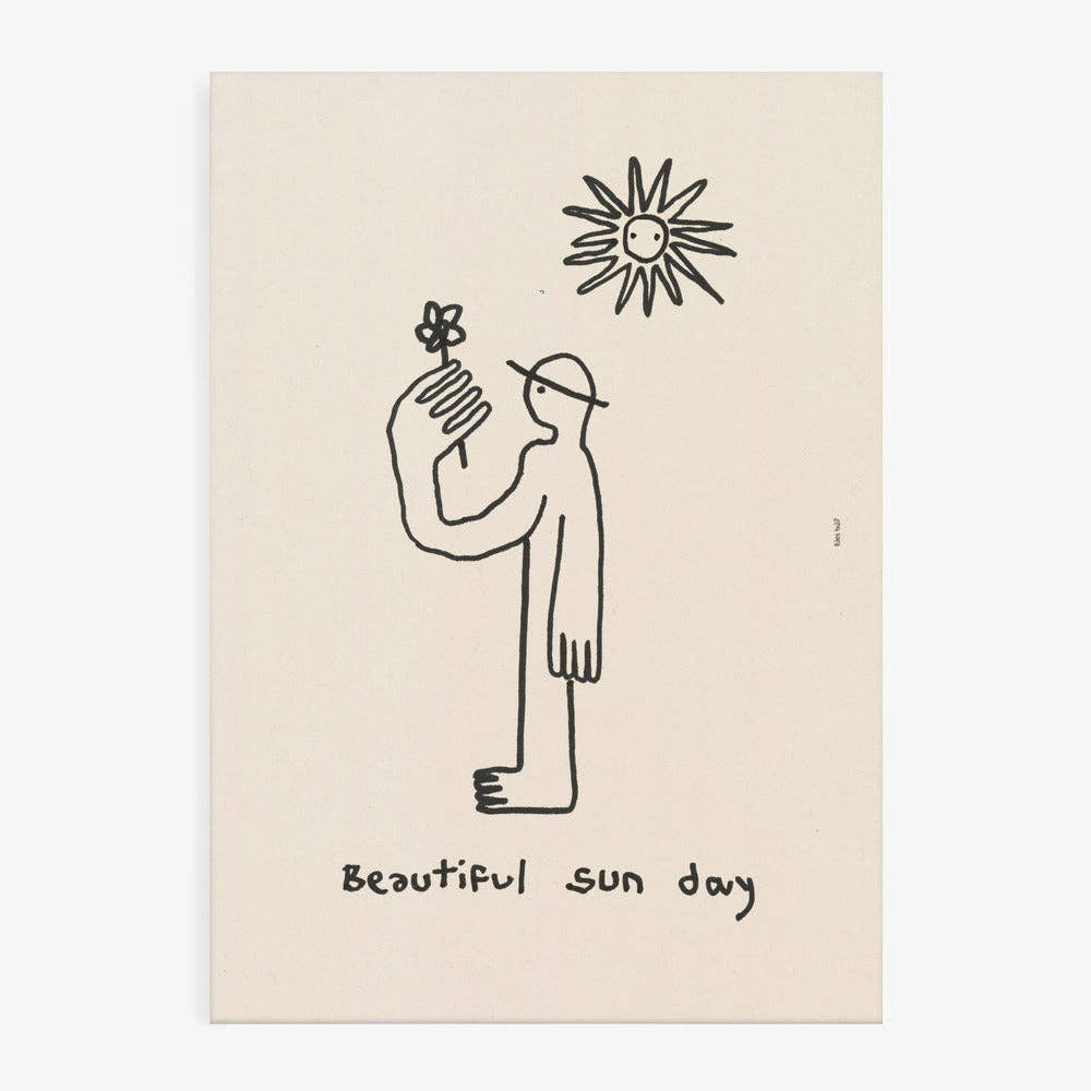 Kunstdruck: Sun Day Figur (50 x 70cm)