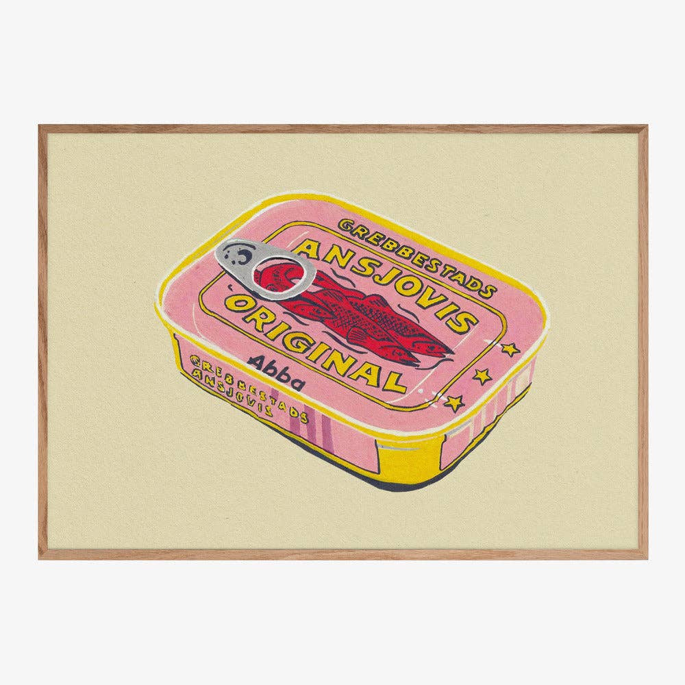 Kunstdruck: Vintage-Fischdose (50x70cm)