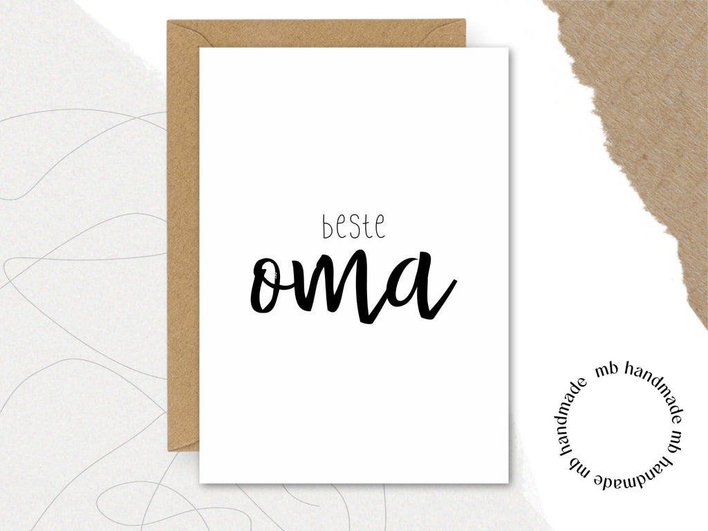 Postkarte "beste Oma"