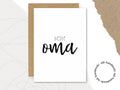Postkarte "beste Oma"