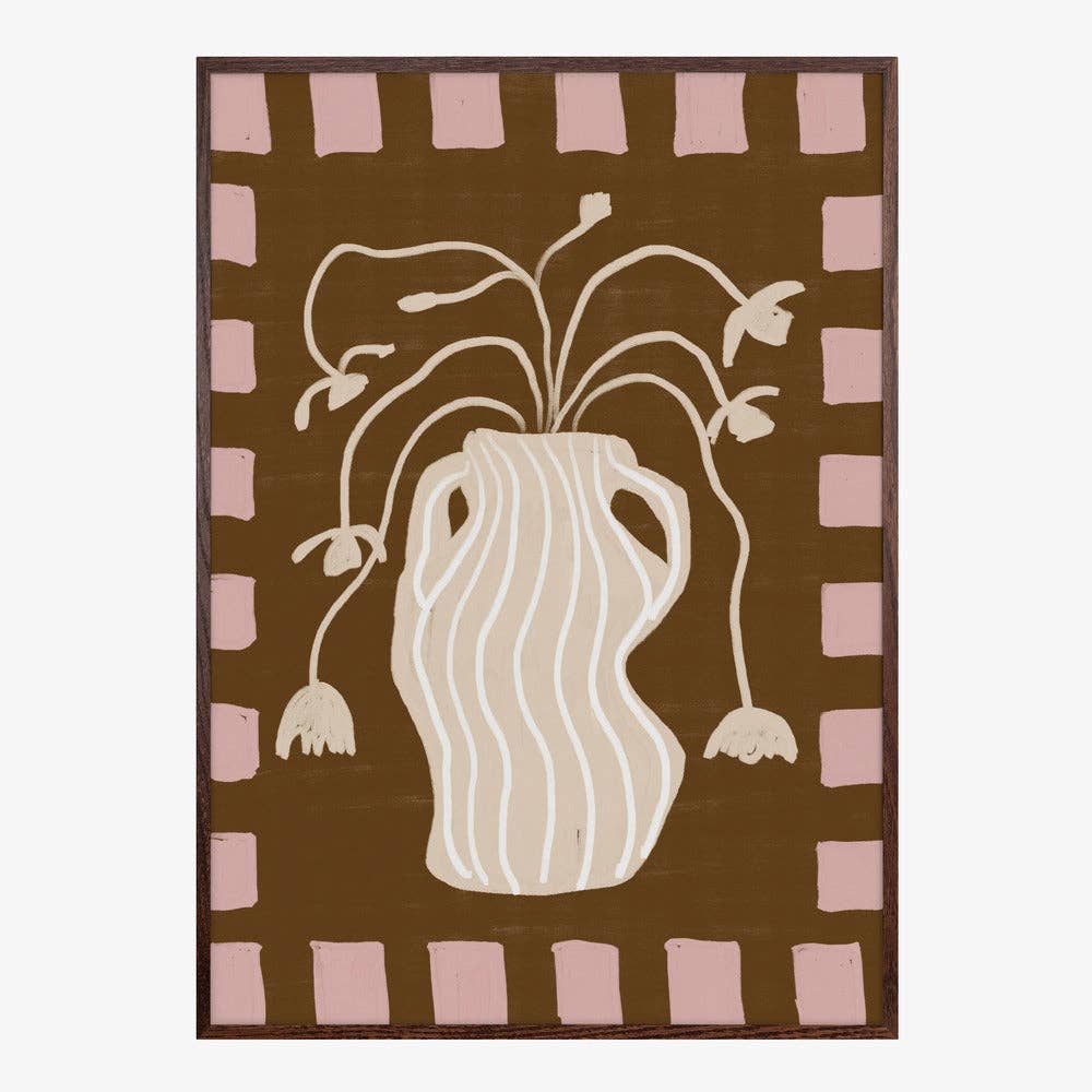 Kunstdruck: Gestreifte Vase (40 x 50cm)