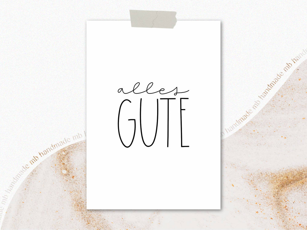 Postkarte "alles GUTE"